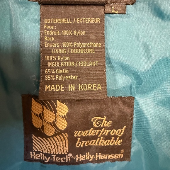 Helly Hansen Vintage Purple Retro Belted 80s 90s Snow Alpine Ski Jacket Women L - Picture 14 of 16